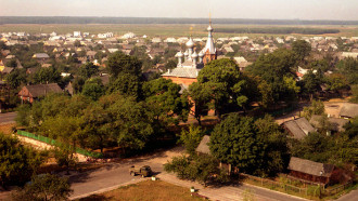 1 июня 1992 года. Город с высоты птичьего полета. Фото Владимира Межевича