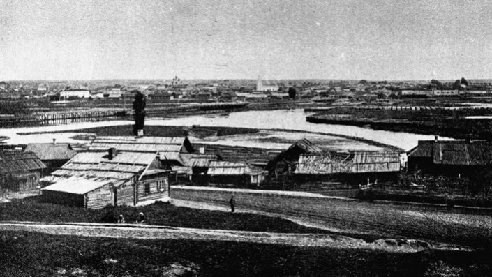 1916 год. Вид на реку Березина. Репродукция БЕЛТА.