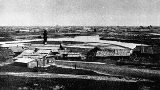 1916 год. Вид на реку Березина. Репродукция БЕЛТА.