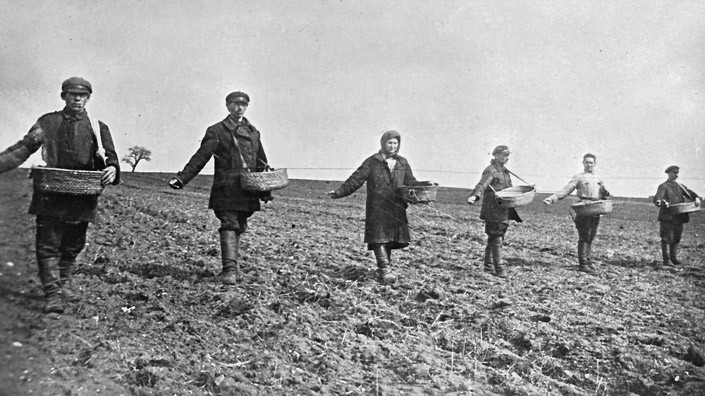 Апрель 1922 года. Посевная. Репродукция БЕЛТА