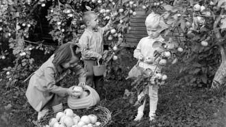 17 сентября 1975 года. На снимке: в детском саду колхоза «Ленинский путь» Кореличского района. Фото Аркадия Перехода.