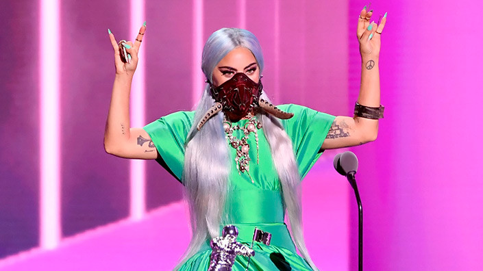 Леди Гага на церемонии вручения премии MTV Video Music Awards/© Kevin Winter/MTV VMAs 2020/Getty Images for MTV