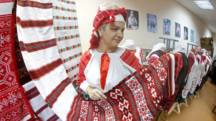 Таццяна Суглоб – кіраўнік гуртка ткацтва