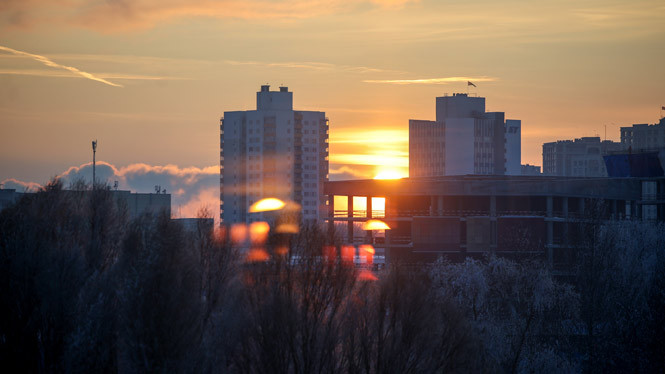 Закат в Минске